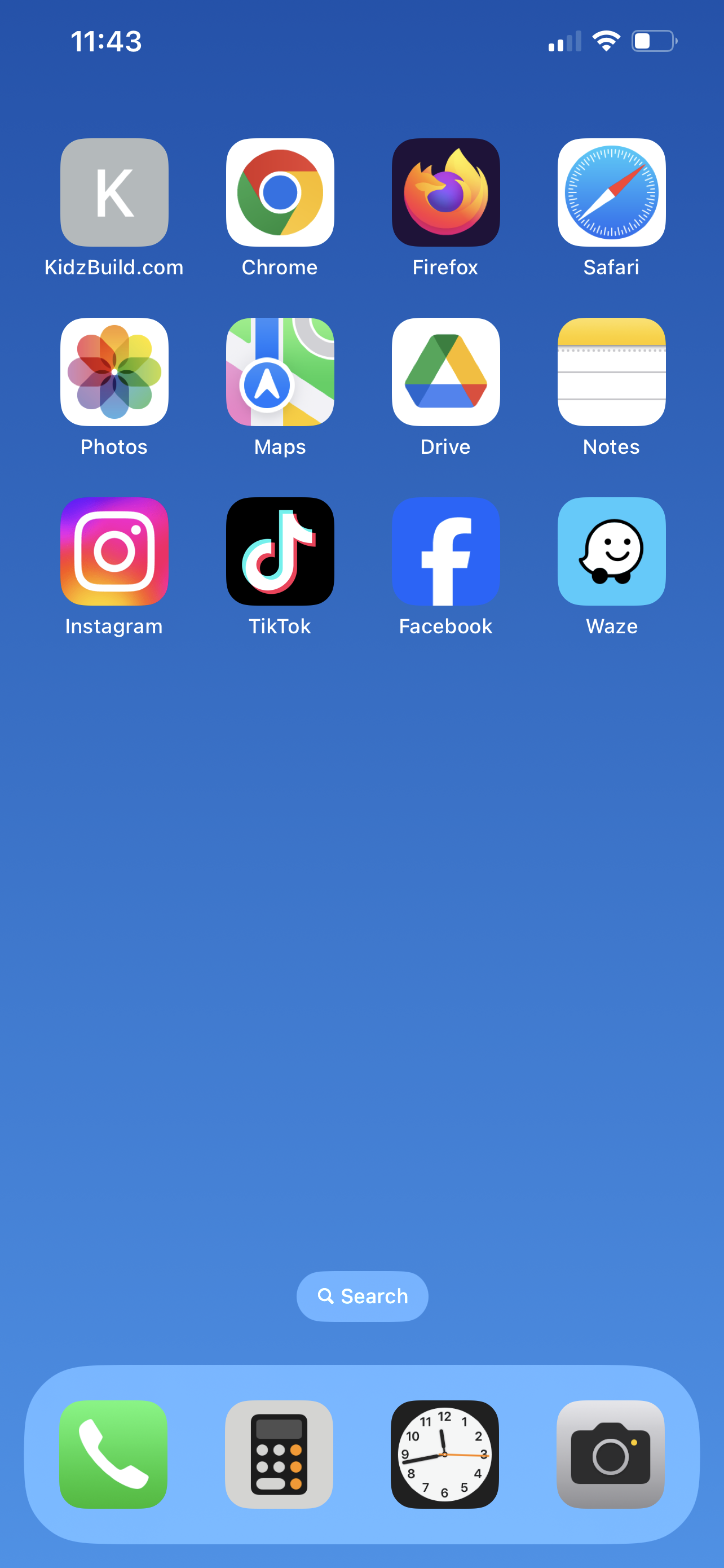 mobile device homepage icons